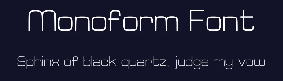 Monoform Font by grphxcs studio — Sans Serif Font — thumbnail 2