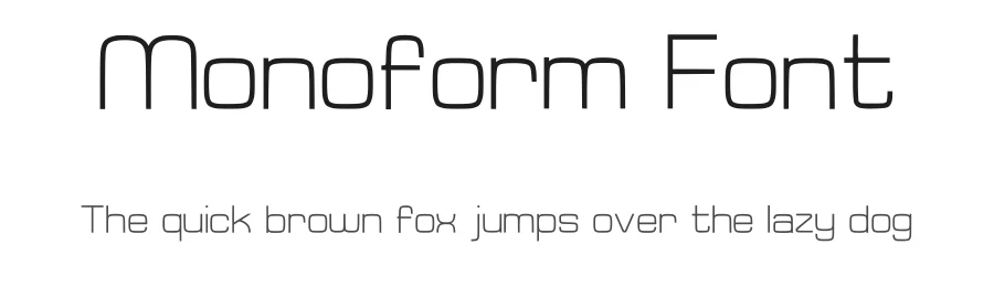 Monoform Font by grphxcs studio β Sans Serif Font