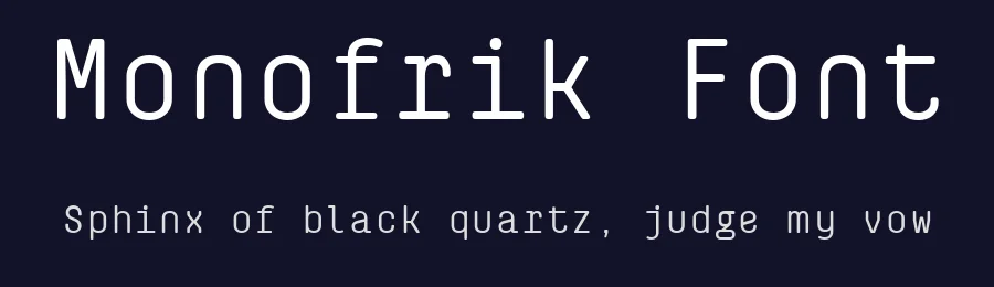 Monofrik Font by glyphminds.studios — Display Font — thumbnail 2