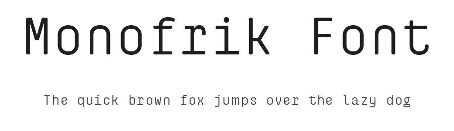 Monofrik Font by glyphminds.studios — Display Font