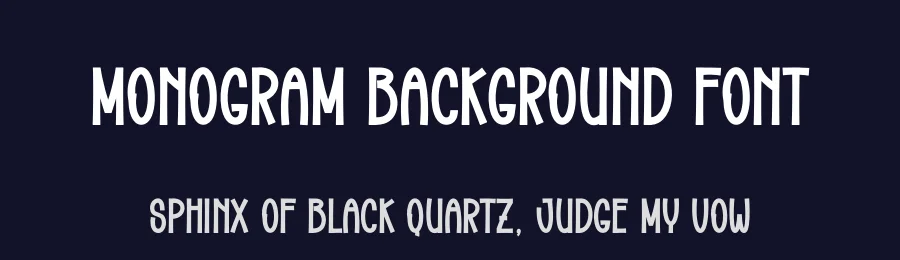 Monogram Background Font by creativeletter — Display Font — thumbnail 2