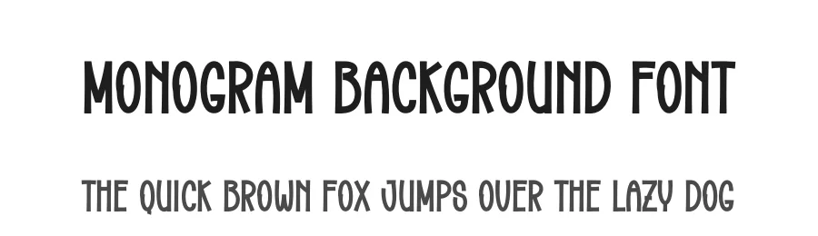Monogram Background Font by creativeletter — Display Font