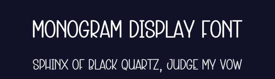 Monogram Display Font by creativeletter — Display Font — thumbnail 2