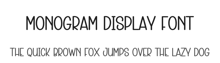 Monogram Display Font by creativeletter — Display Font