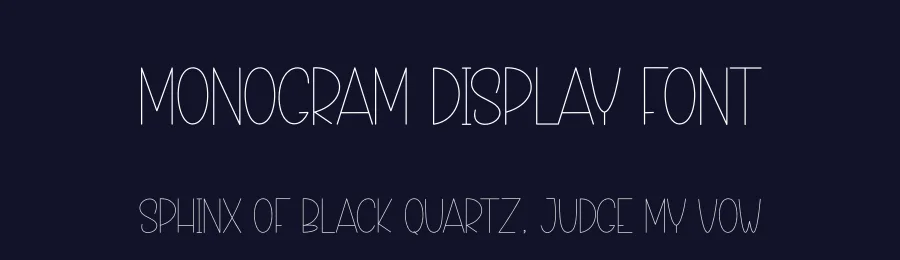 Monogram Display Font by creativeletter — Display Font — thumbnail 2
