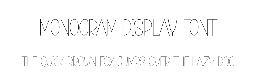 Monogram Display Font by creativeletter — Display Font