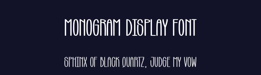 Monogram Display Font by creativeletter — Display Font — thumbnail 2