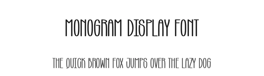 Monogram Display Font by creativeletter — Display Font