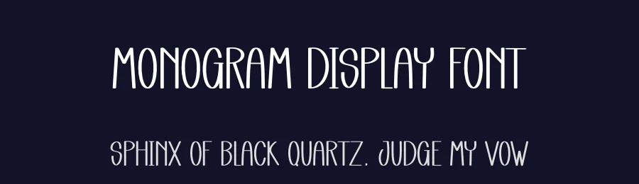 Monogram Display Font by creativeletter — Display Font — thumbnail 2
