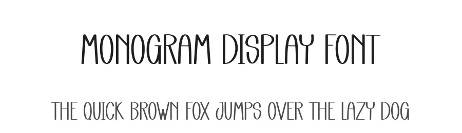 Monogram Display Font by creativeletter — Display Font