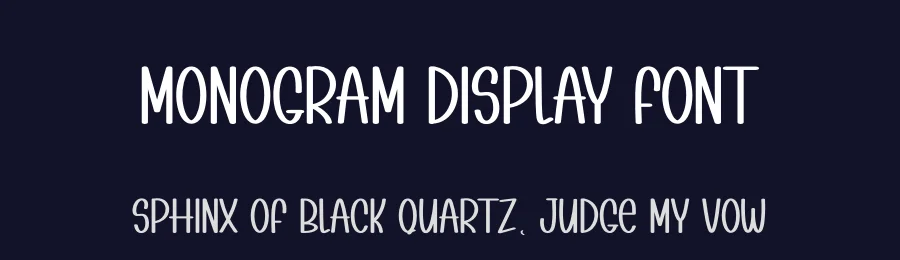 Monogram Display Font by andikastudio — Display Font — thumbnail 2