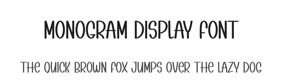 Monogram Display Font by andikastudio — Display Font