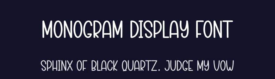 Monogram Display Font by creativeletter — Display Font — thumbnail 2