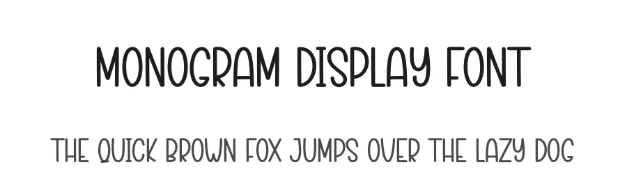 Monogram Display Font by creativeletter — Display Font
