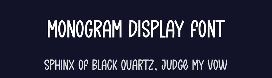 Monogram Display Font by creativeletter — Display Font — thumbnail 2