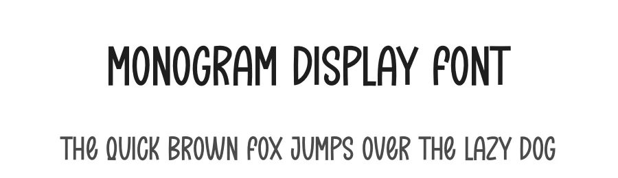 Monogram Display Font by creativeletter — Display Font