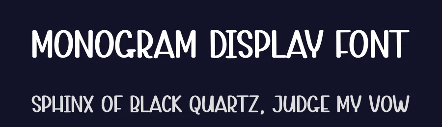 Monogram Display Font by andikastudio — Display Font — thumbnail 2