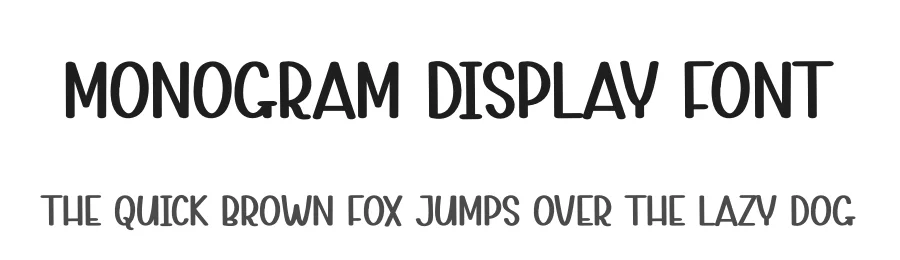 Monogram Display Font by andikastudio — Display Font