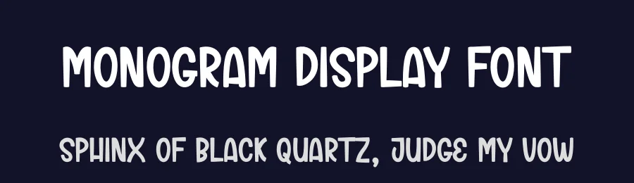 Monogram Display Font by creativeletter — Display Font — thumbnail 2