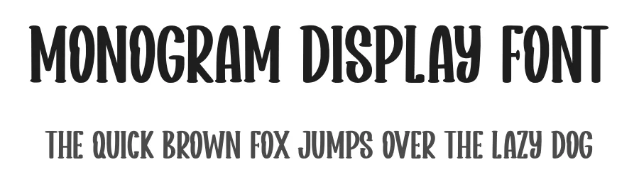 Monogram Display Font by Minimalist Eyes — Display Font