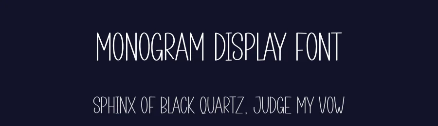 Monogram Display Font by andikastudio — Display Font — thumbnail 2