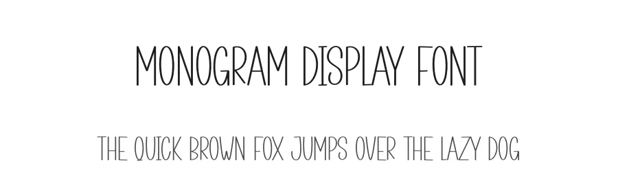 Monogram Display Font by andikastudio — Display Font