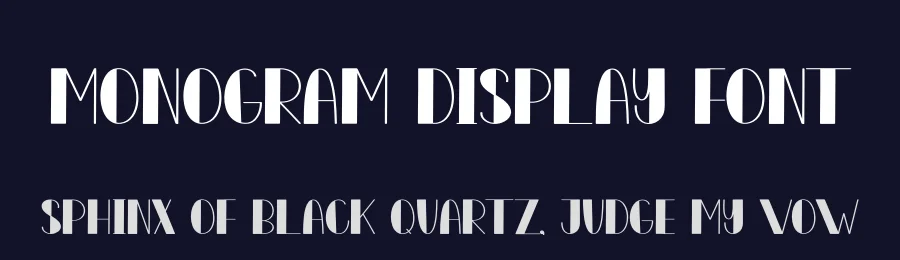 Monogram Display Font by creativeletter — Display Font — thumbnail 2
