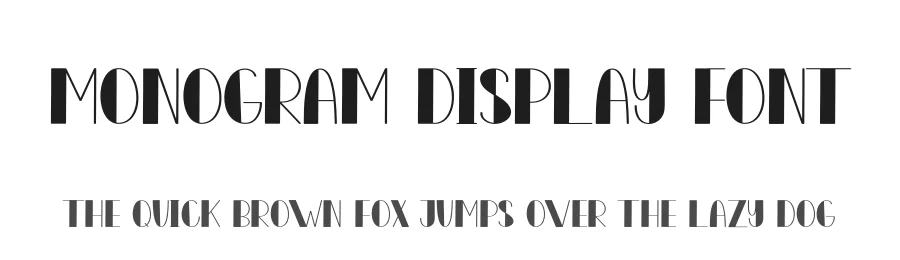Monogram Display Font by creativeletter — Display Font