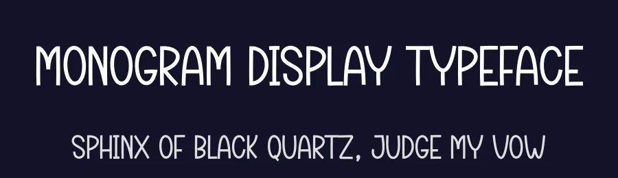 Monogram Display Typeface by andikastudio — Display Font — thumbnail 2