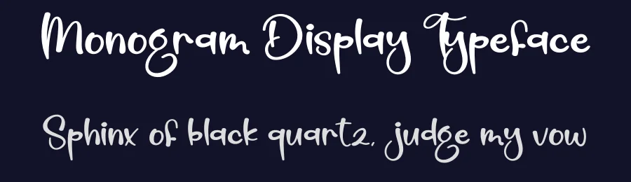 Monogram Display Typeface by creativeletter — Script Handwritten Font — thumbnail 2