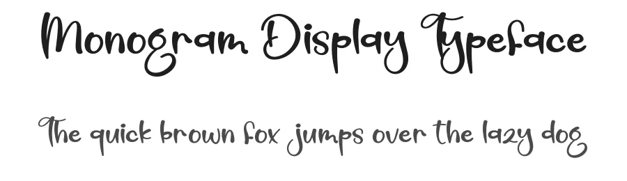 Monogram Display Typeface by creativeletter — Script Handwritten Font