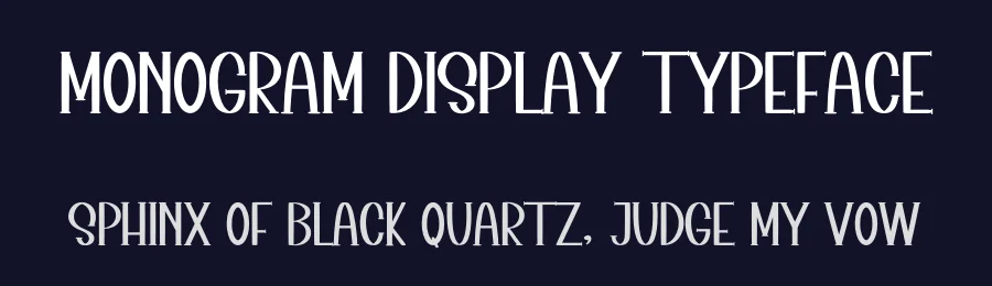 Monogram Display Typeface by inermediaSTUDIO — Display Font — thumbnail 2