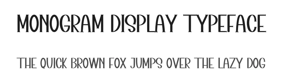 Monogram Display Typeface by inermediaSTUDIO — Display Font