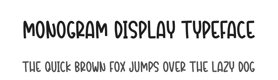Monogram Display Typeface by creativeletter — Script Handwritten Font