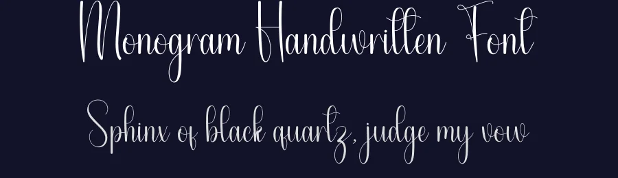 Monogram Handwritten Font by andikastudio — Script Handwritten Font — thumbnail 2