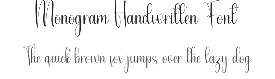 Monogram Handwritten Font by andikastudio — Script Handwritten Font