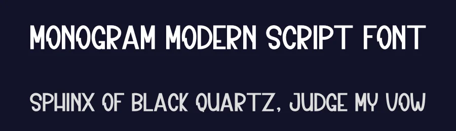 Monogram Modern Script Font by inermediaSTUDIO — Display Font — thumbnail 2