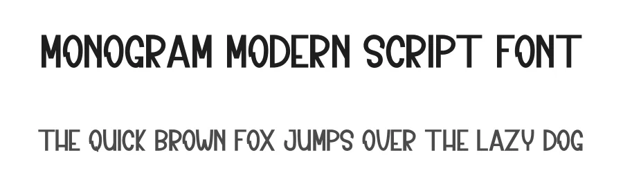 Monogram Modern Script Font by inermediaSTUDIO — Display Font