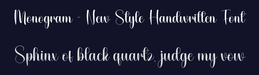 Monogram – New Style Handwritten Font by andikastudio — Script Handwritten Font — thumbnail 2