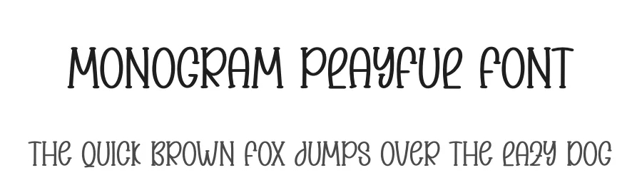 Monogram Playful Font by creativeletter — Script Handwritten Font