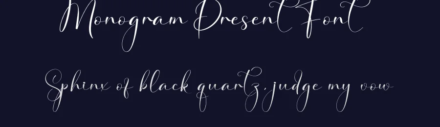 Monogram Present Font by creativeletter — Script Handwritten Font — thumbnail 2