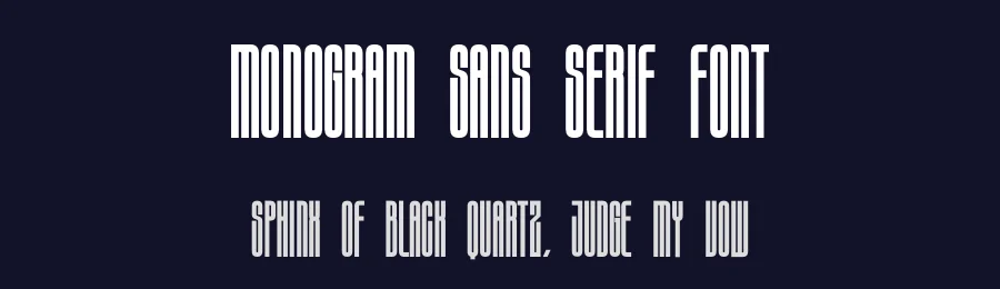 Monogram Sans Serif Font by Craftedtype — Decorative Font — thumbnail 2