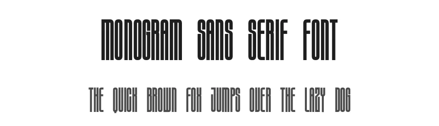 Monogram Sans Serif Font by Craftedtype — Decorative Font