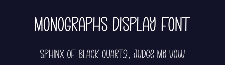 Monographs Display Font by creativeletter — Display Font — thumbnail 2