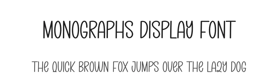 Monographs Display Font by creativeletter — Display Font