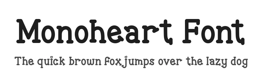 Monoheart Font by AEN Creative Studio — Display Font