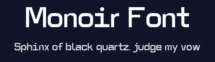 Monoir Font by Noirthetic Archive — Sans Serif Font — thumbnail 2