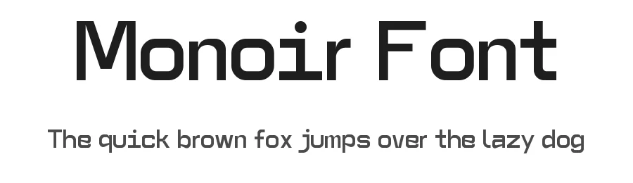 Monoir Font by Noirthetic Archive — Sans Serif Font