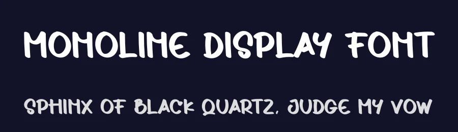 Monoline Display Font by andikastudio — Display Font — thumbnail 2