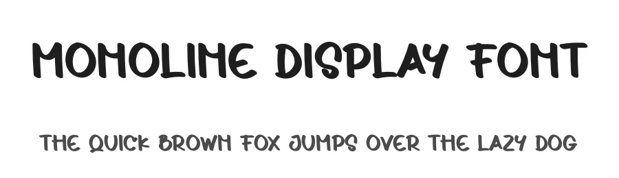 Monoline Display Font by andikastudio — Display Font